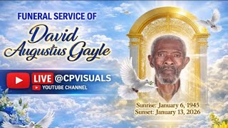 The Funeral Service of David Augustus Gayle, Live-Stream