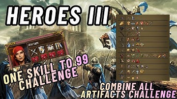 GODLIKE HOMM3 Run: 1vs7 200% Nightmare - Full Artifact Fusion + Max Stats! Episode 1