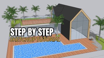 SketchUp Tutorial  Modern Unique Scandinavian House Design