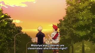 Bakugou angry after the race