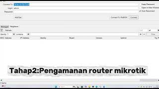 UAS Cyber Security _ Pengamanan Router Mikrotik menggunakan metode device based authentication.