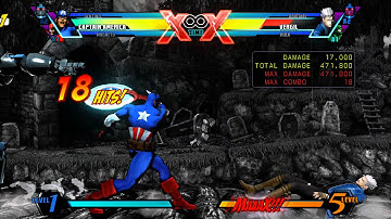 UMVC3: Captain America & Sentinel Drones Double Hyper