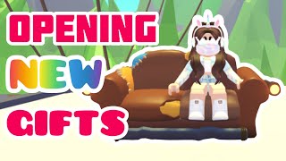 Opening NEW Gifts until I get the LEGENDARY Motorized sofa | Adopt Me Roblox