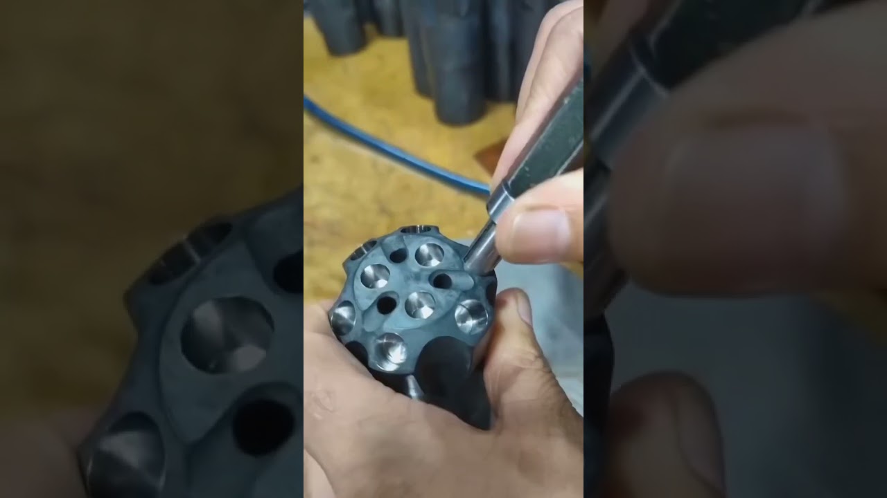 How to assemble DTH hammer bit 
