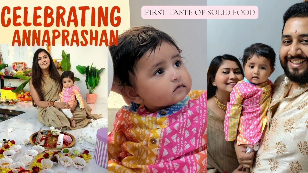 Aariv's Annaprashan -first bite of food. A Day filled with gratitude, tradition & beautiful memories