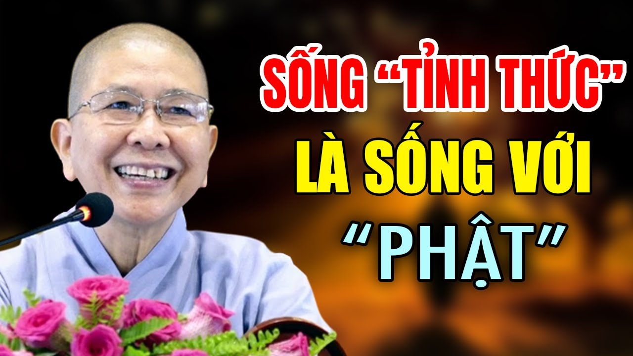 Sống TỈNH THỨC LÀ SỐNG VỚI PHẬT - NT Hạnh Chiếu giảng