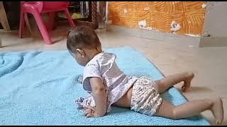 Little cutie pie playing alone