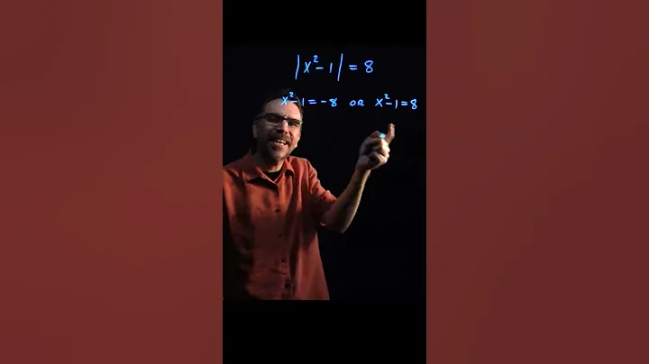 How to Solve an Absolute Value Equation #shorts