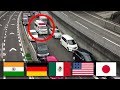 ⛔Cuando pasa una ambulancia ¿Cómo reaccionan los coches en diferentes países?🚑
