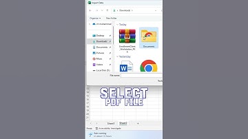 how to import PDF File in Excel | #shorts #mjgsolutionhub #excel