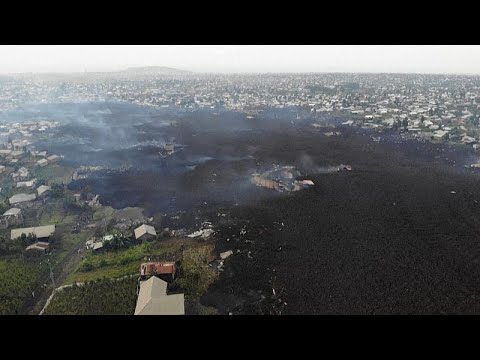 Lava from eruption destroys some homes in Goma