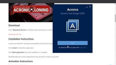 Download Acronis True Image OEM from Kingston site