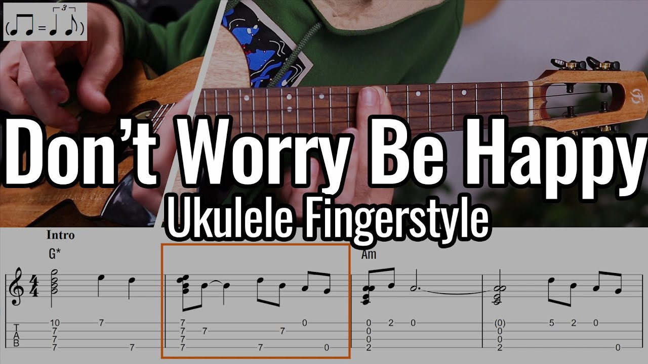 Bobby McFerrin - Don't Worry Be Happy (Ukulele Fingerstyle) - YouTube
