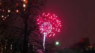 Downtown Kalamazoo New Year's Fest 2014 Midnight Ball Drop and Fireworks in Bronson Park