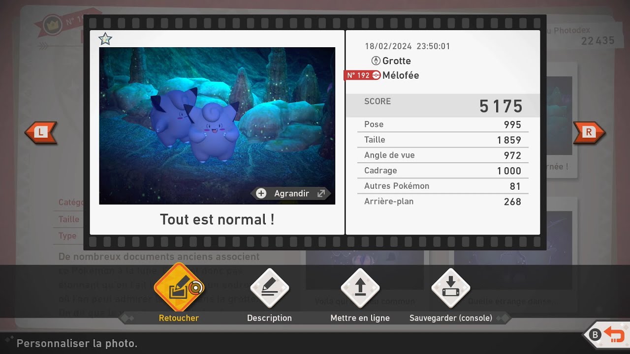 Clefairy 1☆ 5175 (alt) - New Pokémon Snap