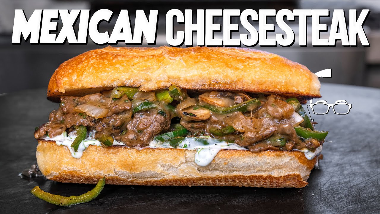 ⁣SPICY MEXICAN CHEESESTEAK | SAM THE COOKING GUY