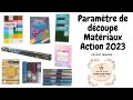 Paramtre de dcoupe matriaux action 2023  cricut maker