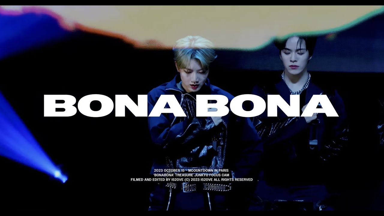 [4K] 231015 파리 엠카운트다운 트레저 준규 보나보나 (BONA BONA) 직캠 - JUNKYU FOCUS