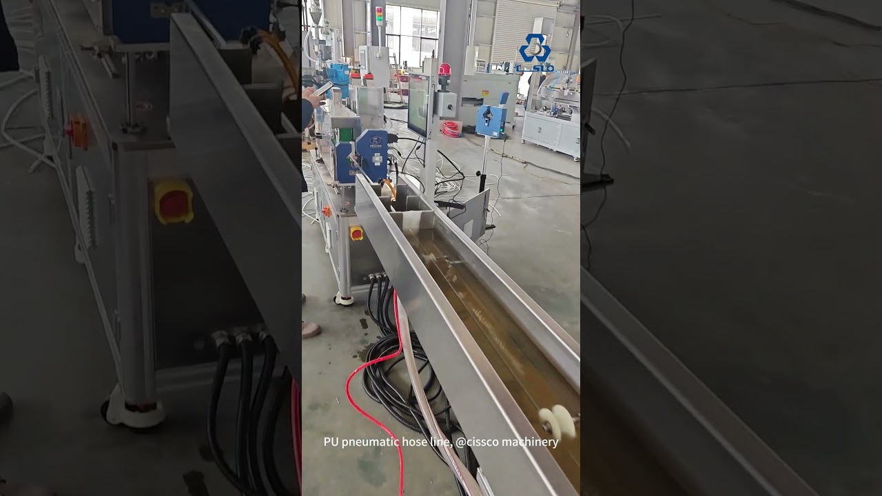 TPU Pneumatic hose making machine | polyurethane | PU | pipe | tube | production line | extruder
