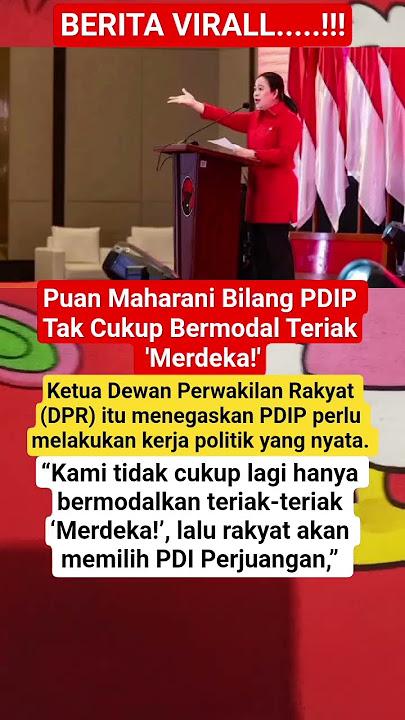 PDI-P tidak hanya butuh modall teriak#beritavirall#shotrs#semuaorang