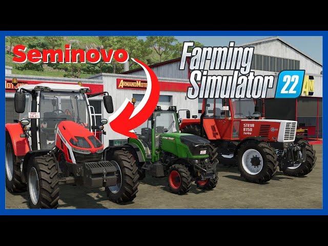 Farming Simulator 22 ganha novos tratores e ferramentas de feno