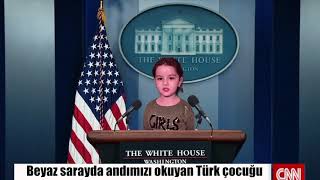 Beyaz Sarayda Andımızı Okuyan Türk Kızı :)