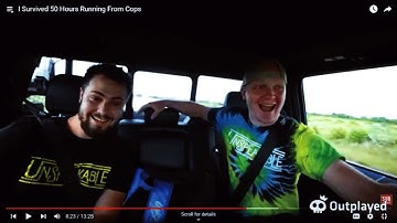 Raecting to unspeakbale I survived 50 hours Running from the Cops video!