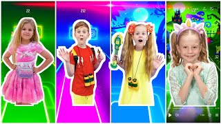 Diana And Roma 🆚 Like Nastya 🆚 Roma and Diana! Tiles hop edm rush game! screenshot 4