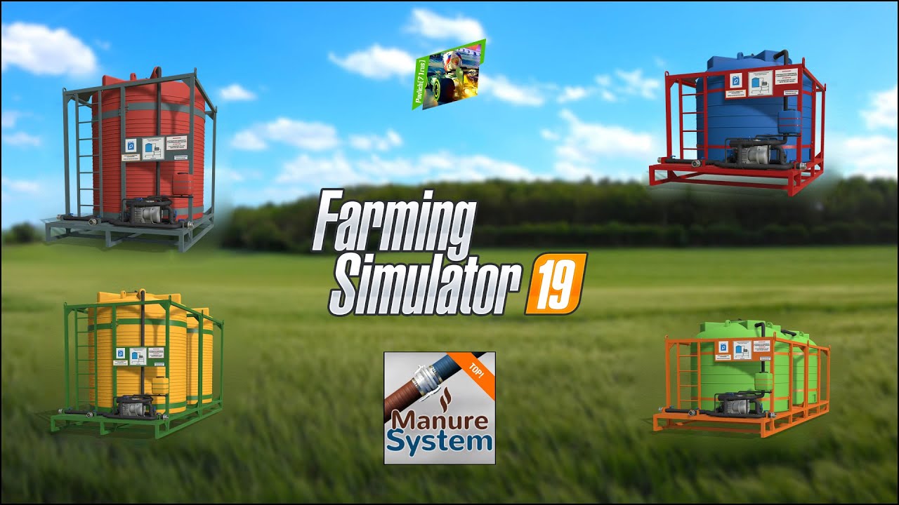 Мод резервуаров для хранения и транспортировки жидкостей (STR) для Farming Simulator 19