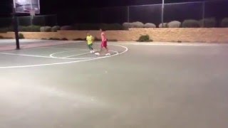 Jaden And Nina Basketball Game 4-7-12