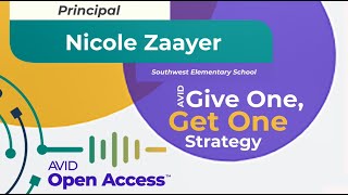 Give One, Get One Strategy, #EducatorVoices, with Nicole Zaayer