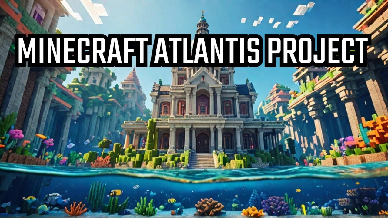 Constructing the Magnificent Atlantis City Hall in Minecraft - YouTube