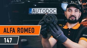 Hoe een veerpootlager vervangen op een ALFA ROMEO 147 (937) [HANDLEIDING AUTODOC]