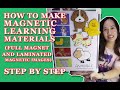 STEP BY STEP HOW TO MAKE  MAGNETIC EDUCATIONAL FLASHCARDS AND LAMINATED EDUCATIONAL MAGNETIC IMAGES