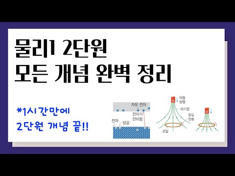 물리1 2단원 모든 개념 완벽 정리