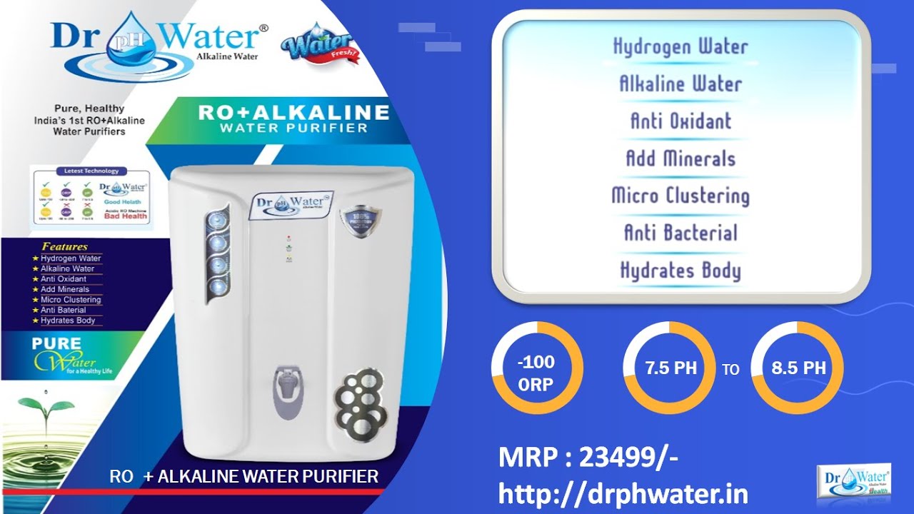 DR PH WATER ALKALINE WATER PURIFIER TELUGU DEMO YouTube