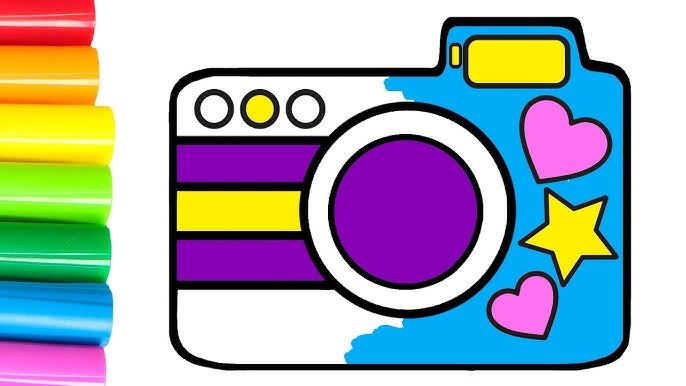 Dibujamos y coloreamos una CÁMARA DE FOTOS 📸 Dibujos para niños - YouTube dibujamos-y-coloreamos-una-c-mara-de-fotos-dibujos-para-ni-os-youtube