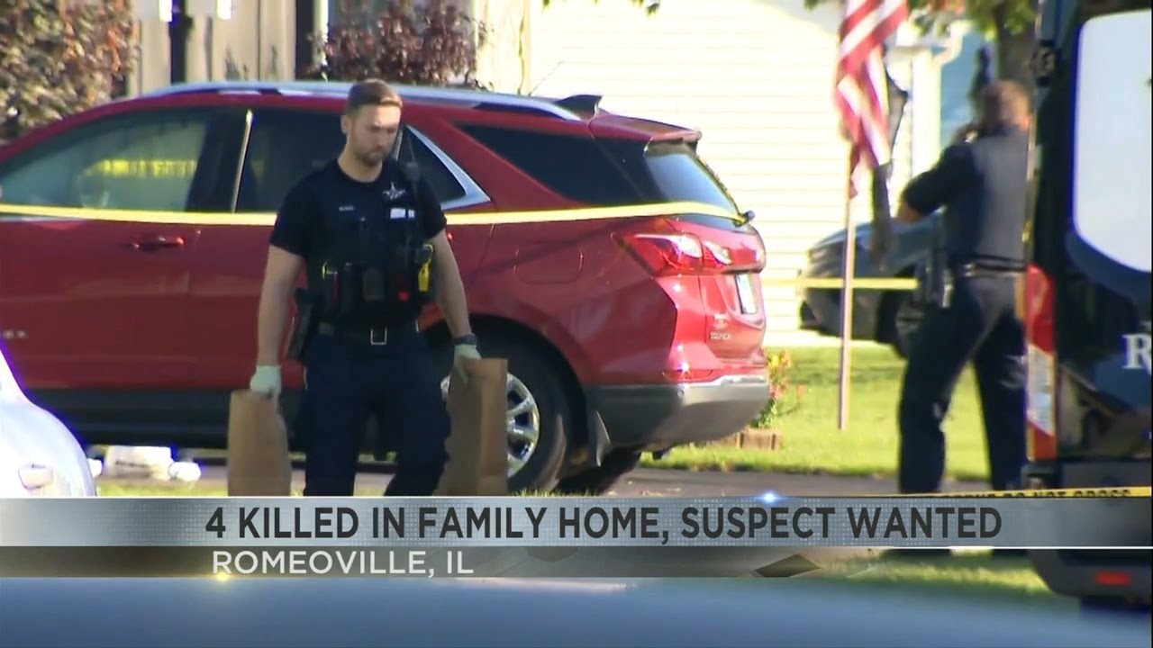 Police search for suspect after 4 people killed - YouTube