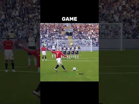 Beckham Curve Goal Recreated in Pes 21 #fifa #eafc #pes #football #gaming #fut #shorts