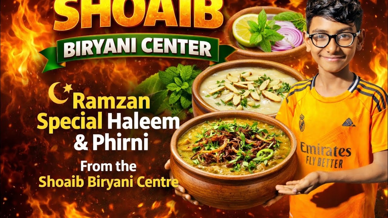 Shoiab biryani center ramzan special halim & firni 