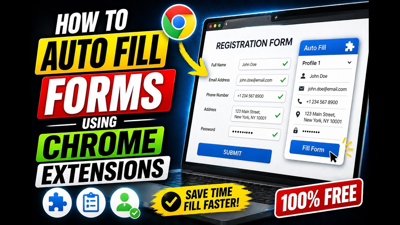 How to Auto Fill Forms Using Chrome Extensions - YouTube