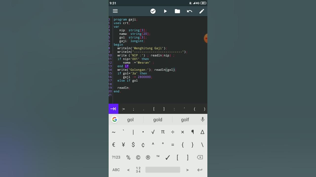 Membuat Program IF Ganda dengan PASCAL N IDE | Creating Multiple IF ...