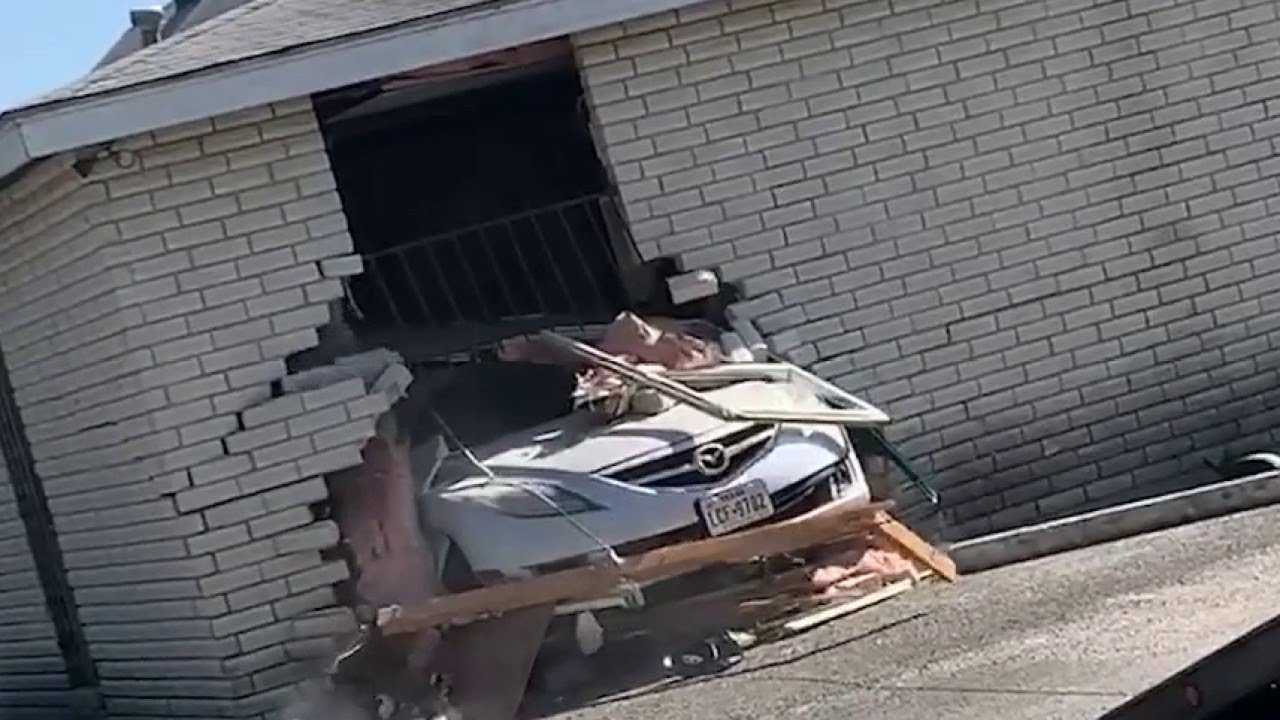 Car crashes into East Side church, driver nowhere to be found