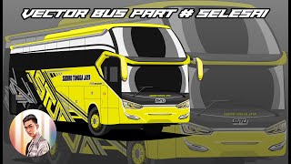 #Vector#sudirotunggajaya#adobeillustrator Cara Membuat Vector Bus Sudiro Tungga Jaya - Selesai screenshot 5