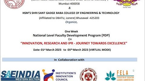 Day2 National Faculty Development Program On INNOVATION, RESEARCH AND IPR JOURNEY TOWARDS EXCELLENCE