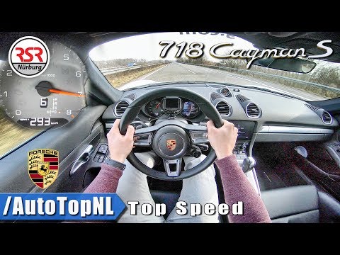 Porsche Cayman S 718 AUTOBAHN POV | ACCELERATION & TOP SPEED 293km/h By AutoTopNL