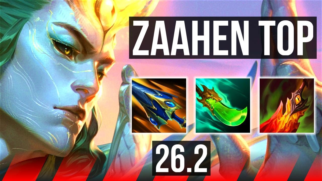 ZAAHEN vs AATROX (TOP) | 45K damage, Good KDA: 20/3/5 | KR Master | 26.2