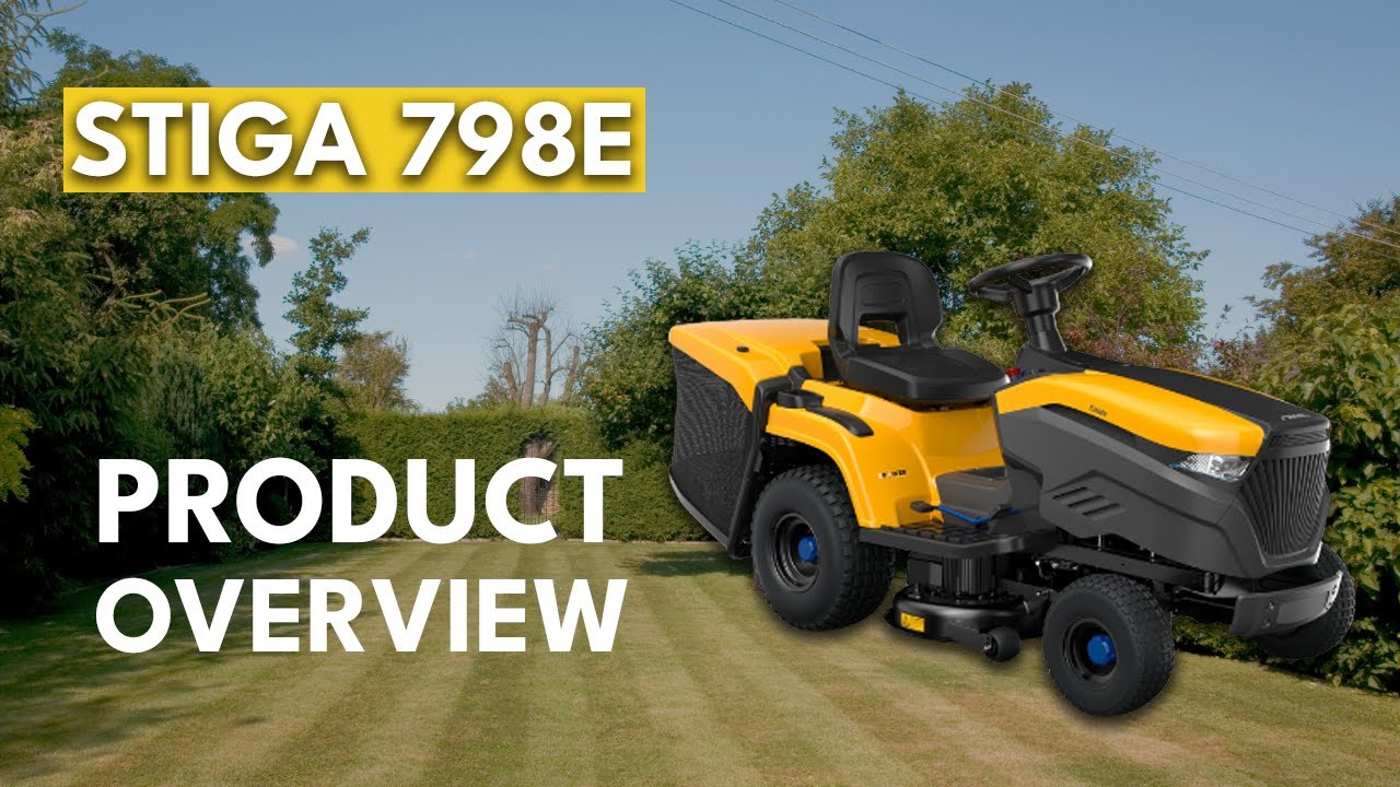 Stiga Estate 798e | The Full Electric Ride On Lawnmower - YouTube