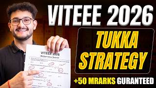 VITEEE 2026 Tukka Strategy | 50+ Marks GUARANTEED🔥| CSE in VIT Vellore
