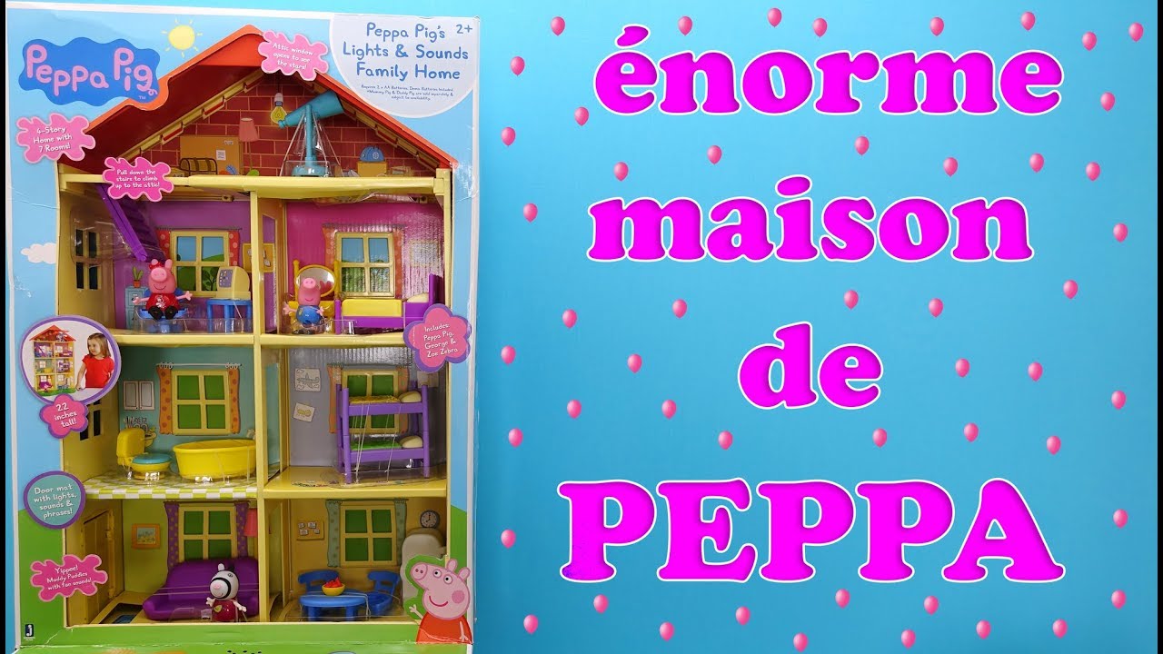 Peppa Pig La Plus Grande Maison De Peppa Avec Quatre Etages Le Plus Grand Jouet De Peppa Pig Youtube